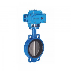 Wafer Butterfly Valve With Electric Actuator