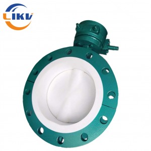 Flange PTFE Fully lined Butterfly Valve