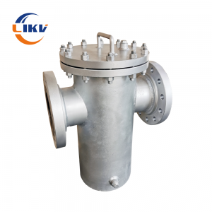 Duplex Stainless Steel Basket type Strainer with perforated tube filter