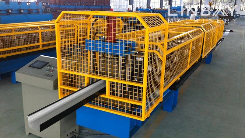 Factory Price Colored Metal Steel Panel Roll Forming Machine - Gutter roll forming machine – Linbay Machinery