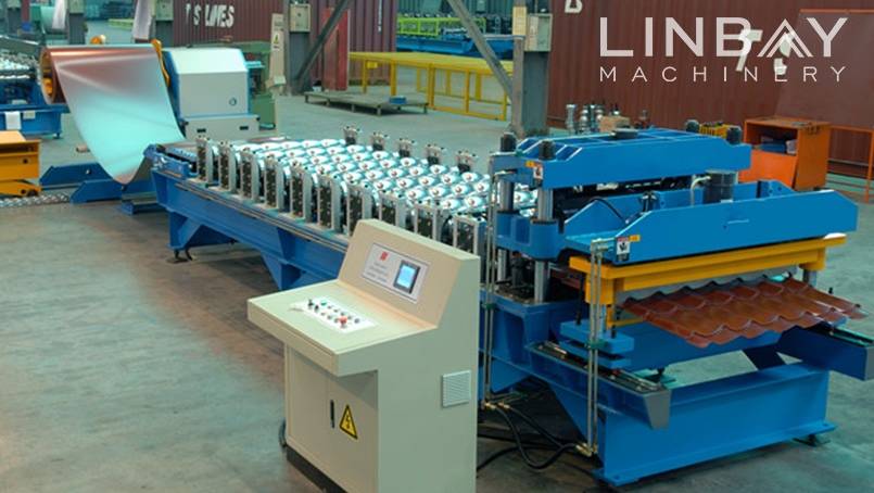 Professional China Rolling Shutter Forming Machine - Corrugated Panel roll forming machine – Linbay Machinery