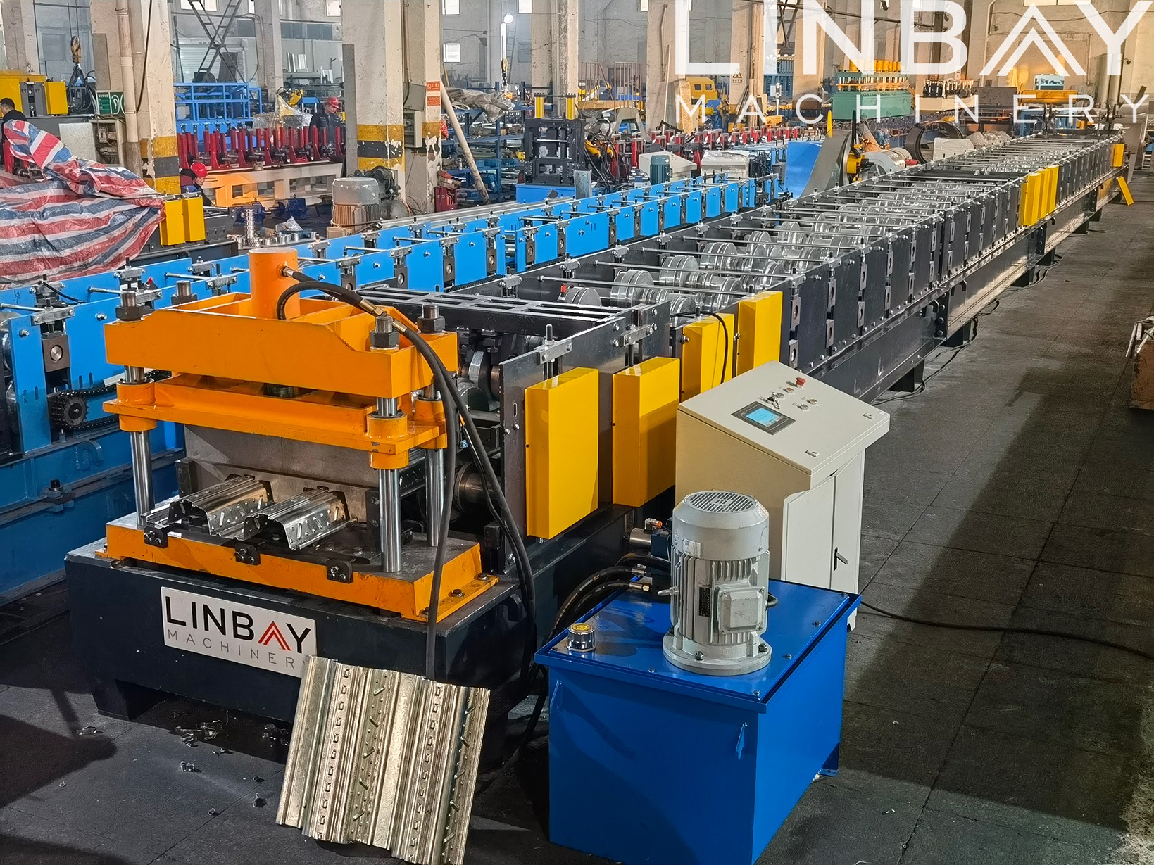 LINBAY-Exportação de Máquina TR80 Metal Deck para o Iraque