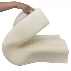 Contoured butterfly-shaped ergonomic pillow