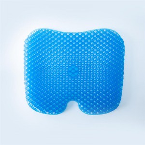 Ergonomic curve W shape gel seat cushion