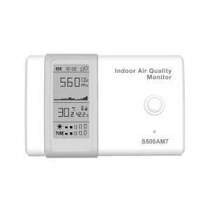 LoRaWAN Wireless Indoor Air Quality Sensor with Built-in Display for Workspaces and Schools