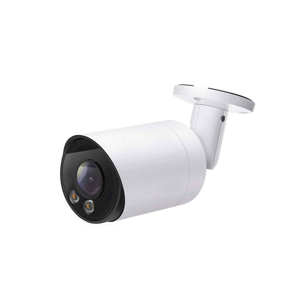 8MP Color Night Vision POE IP Bullet Camera with Warm White LED Full Metal Housing (IPC208C)