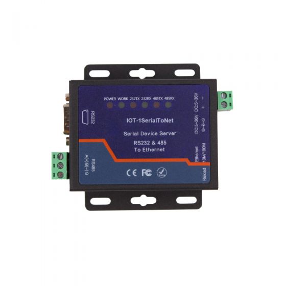 RS232 & RS485 Serial Port to Ethernet Converter