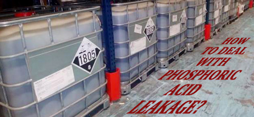 How to deal with phosphoric acid leakage?