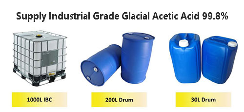 Supply industrial grade glacial acetic acid 99.8%