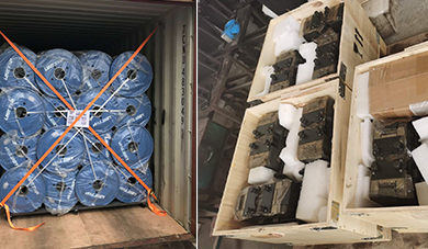 Dispatch of Bobbins and Cold Welders to Brazil
