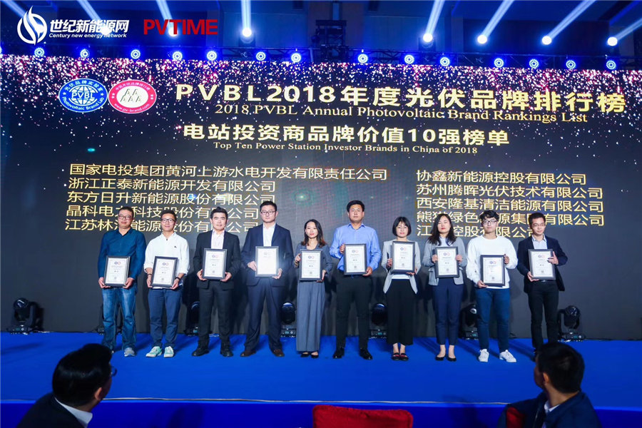 Linyang Won “Top 10 Power Station investor brand value”