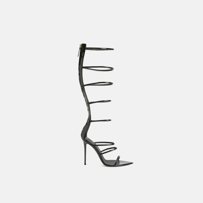 AKUKHO MOQ-Strap high heel sandals-004