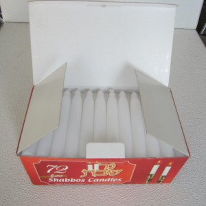 Shabbos white candle wholesale in France