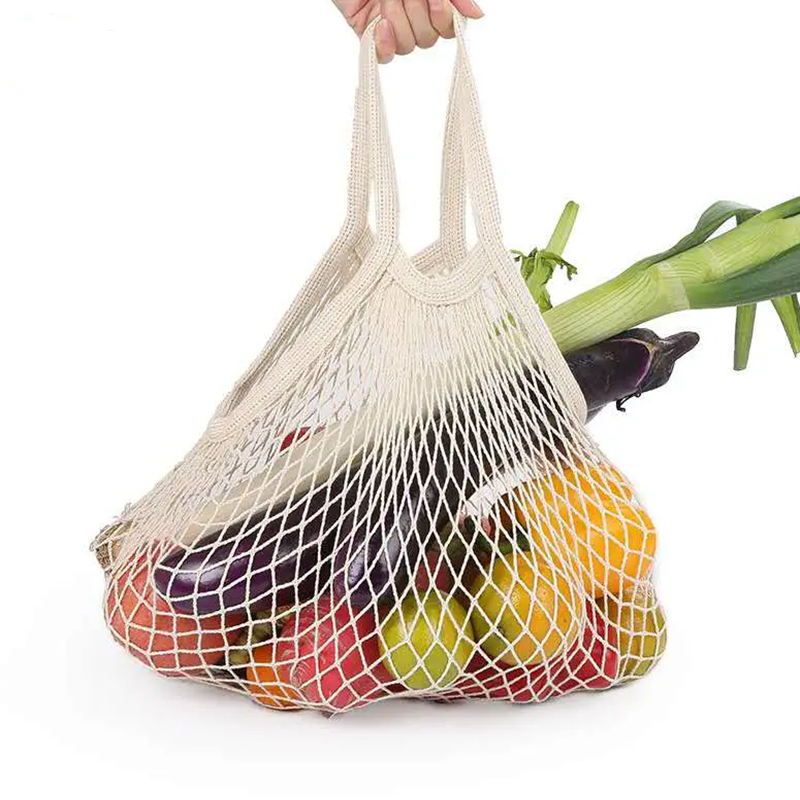 Защита на околната среда Мрежена чанта за пазаруване с голям капацитет