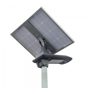 Semi 30W intégré rue LED lumière solaire avec rotation panneau solaire lumière solaire de jardin 30Watt