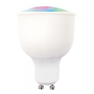 5W GU10 Smart Color Bulb Ampoule intelligente de 5 watts Contrôle intelligent Lumières LED blanches chaudes RGBW