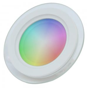 12W RGBW Inteligentní LED žárovka 12W Ultratenká rgb kulaté LED panelové světlo s inteligentní změnou různých barev