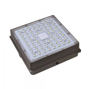 Lumière d'auvent LED mince 80 W avec 5 ans de garantie pour station-service et station-service