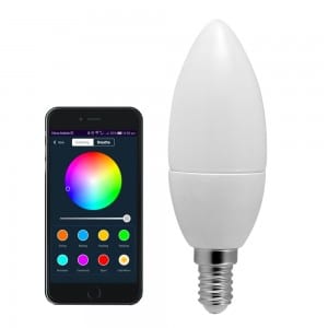 5W E14 / E27 / B22 / B15 regulable Bluetooth Wifi Alexa intel·ligent Wifi bombeta LED de llum de malla de malla de 5 watts del llum