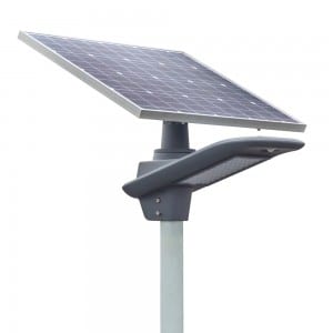 50W Semi-revatema Solar akatungamirira Street Light pamwe 5 makore garandi 50watt Semi-zuva chiedza mumugwagwa