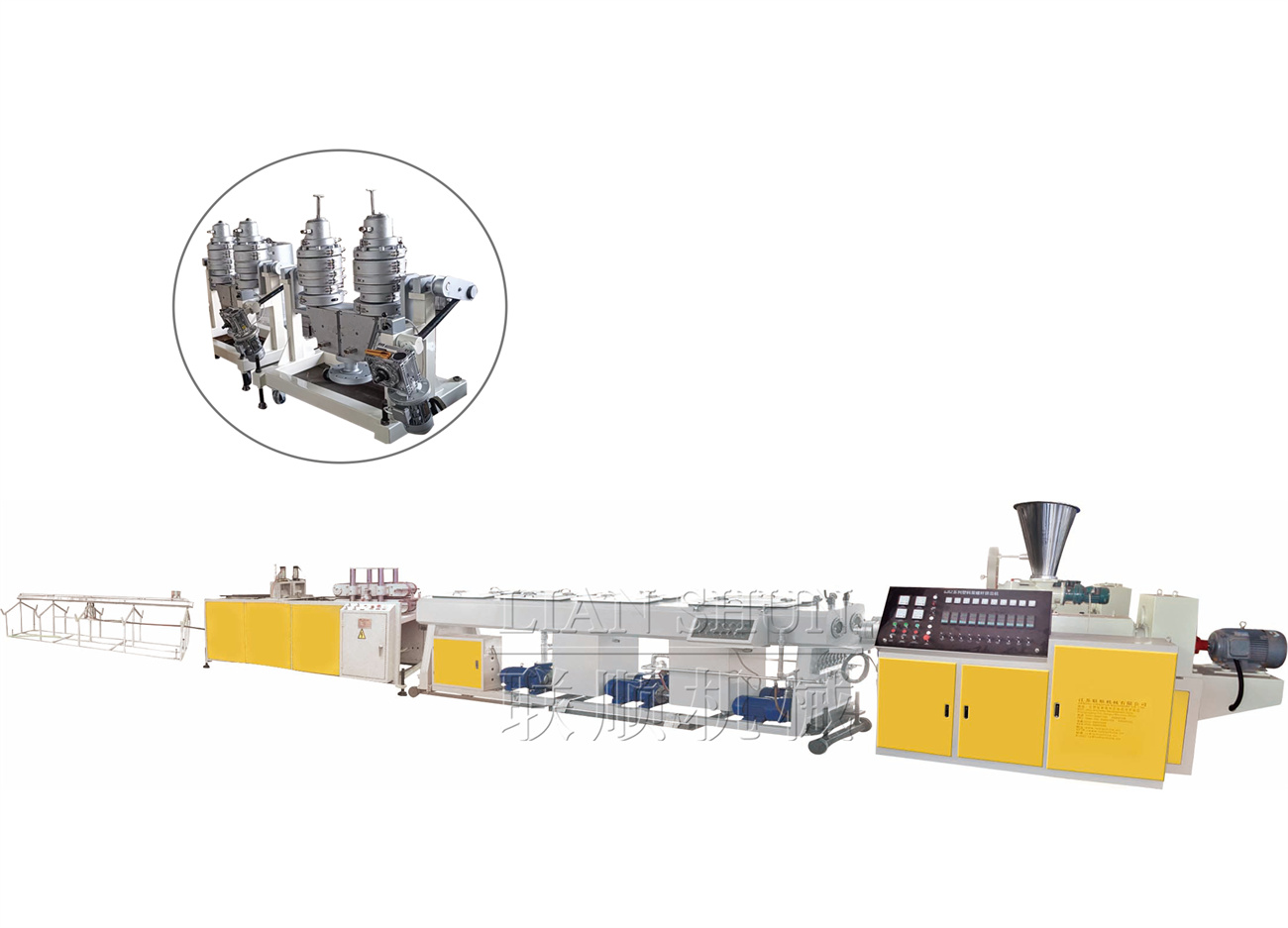 Stroj na výrobu elektrického potrubí z PVC (dvojitá trubka) (0,6-2,5 palce) (DN16-63)