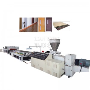 High Output PVC(PE PP) နှင့် Wood Panel Extrusion Line