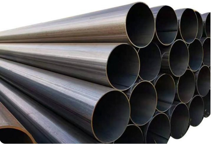 How are welded steel pipes made