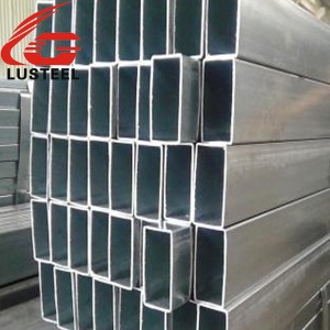 High Quality Galvanized Steel Plate - Galvanized rectangular pipe hollow section steel pipe – Lu