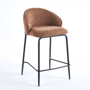I-Barbara Counter Chair Upholstered Seat kunye neMetal Frame.