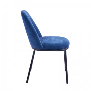 Brant Dining Chair Upholstered Seat with Metal Frame.