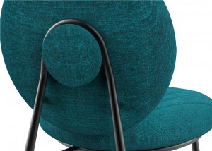 Jídelní židle Cleo Moderní průmyslové čalouněné židle vhodné do domácnosti, bistro kavárny