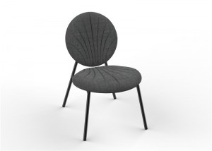 クレオラウンジチェア家庭、ビストロコーヒーショップに適した現代の工業用布張りの椅子