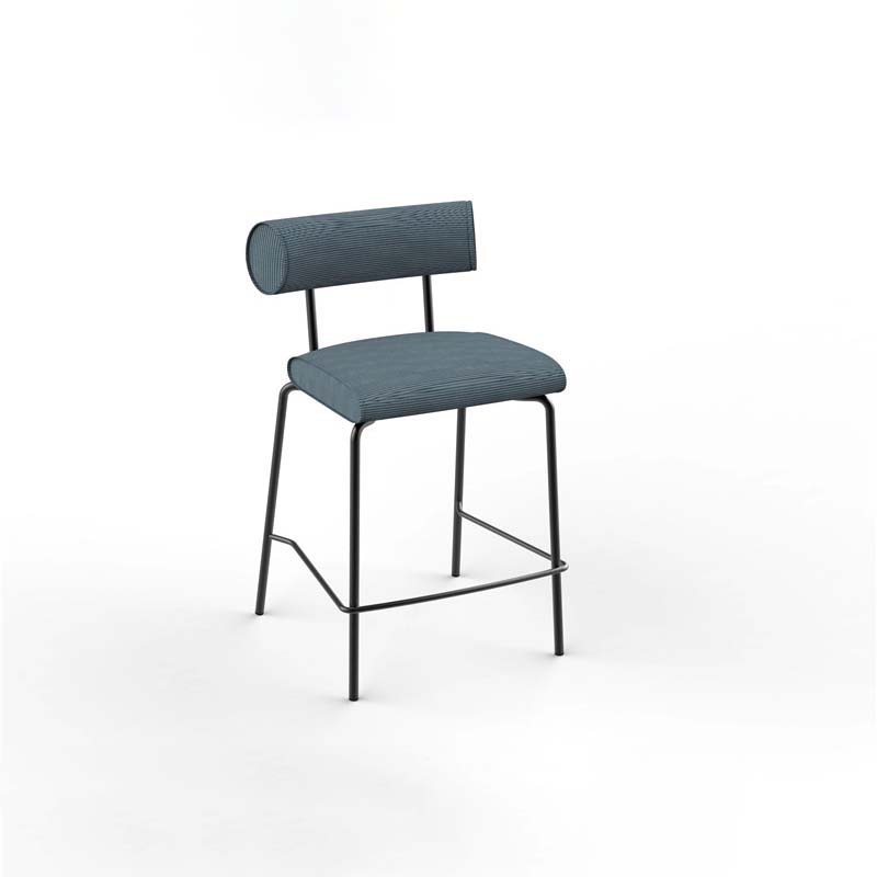 Di Bar Stool Современные барные стулья с мягкими барными стульями с металлической подставкой для ног Удобные островные стулья для кухонной стойки / домашнего бара / столовой
