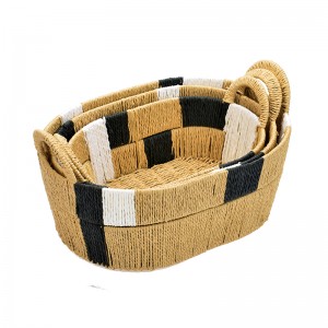 Dora Storage Paper Woven Basket sa Handmade