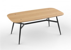 मेल डाइनिंग टेबल धातु फ्रेम के साथ आधुनिक औद्योगिक आयताकार रसोई टेबल, रसोई, लिविंग रूम के लिए औद्योगिक बड़ी लकड़ी डाइनिंग रूम टेबल