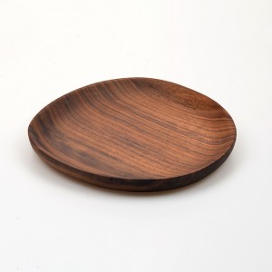 Melanie Black Walnut Wood Tray Set ng 4 Wood Handicraft