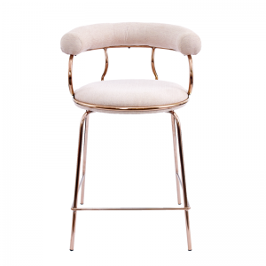 Mimi Counter Chair Upholstered Seat with Metal Frame.