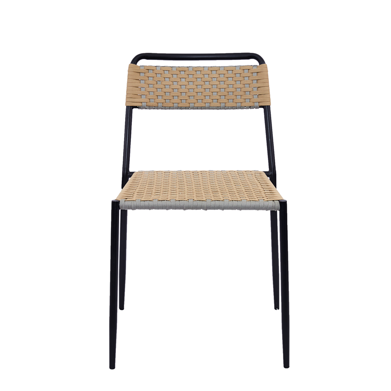 Cuerda de olefina tejida a mano para silla de uso interior y exterior