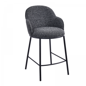 Orlan Counter Chair Upholstered Seat na may Metal Frame.