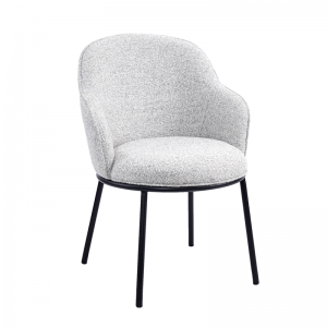 Orlan Dining Chair Upholstered Seat na may Metal Frame.