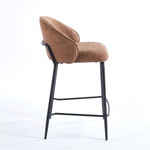 Barbara Counter Chair Upholstered Seat with Metal Frame.