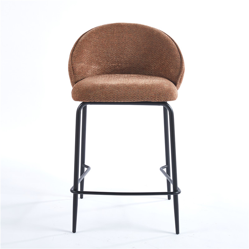 Barbara Counter Chair Upholstered Seat with Metal Frame.