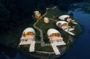 ໂຮງແຮມອອກແບບໃຫມ່ Tent Luxury Sea Shell House