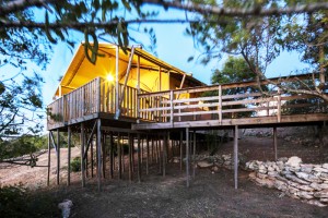Özel boyut Safari kamp çadırı NO.043 için fabrika glamping ev çadırı