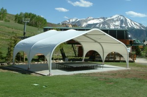 Big Event Sport Parking Appon gebogenes Zelt