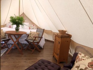Discount Price Heavy Duty 5m Luxury Canvas Bell Tent For Glamping NO.045