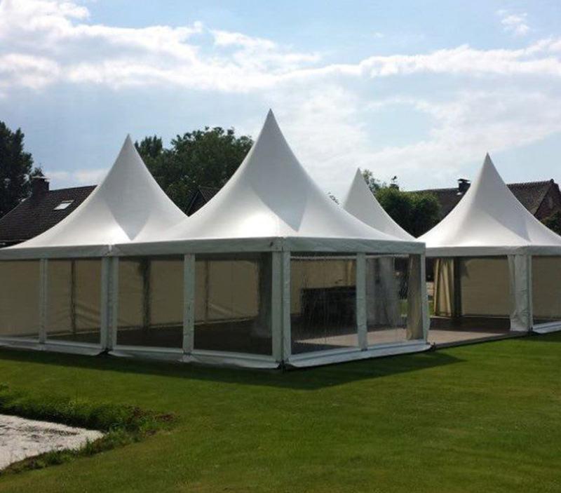 Factory best selling 1000 People Wedding Tent -
  3X3 4X4 5X5 10X10 Outdoor Canvas Hexagon gazebo Pagoda Tent – Aixiang