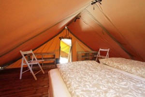 Satılık glamping lüks otel çadırı NO.048 için 7 * 5m çaplı safari çadırı