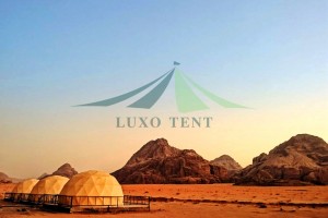 Desert geodesic dome tent luxury camping resort Part.1