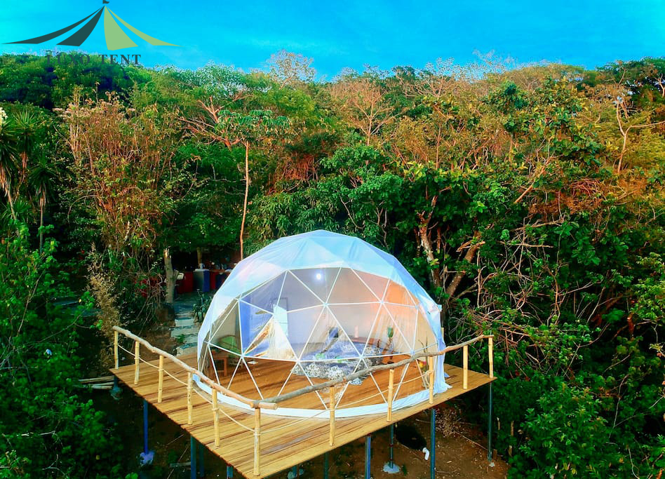 Fixed Competitive Price Promotional Kiosk Dome Tent -
 The 6m diameter glamping dome tent – Aixiang